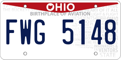 OH license plate FWG5148
