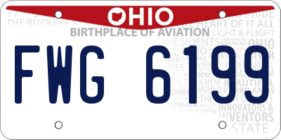 OH license plate FWG6199