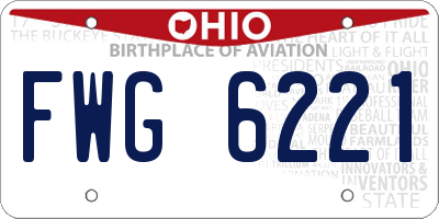 OH license plate FWG6221