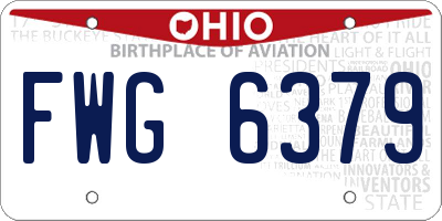 OH license plate FWG6379