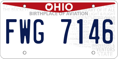 OH license plate FWG7146