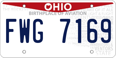 OH license plate FWG7169