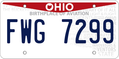 OH license plate FWG7299