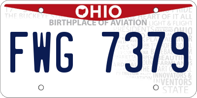 OH license plate FWG7379