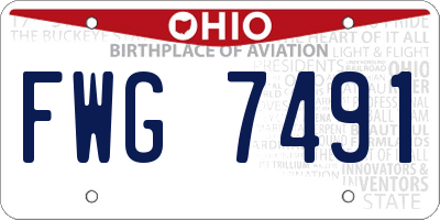 OH license plate FWG7491