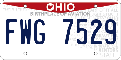 OH license plate FWG7529
