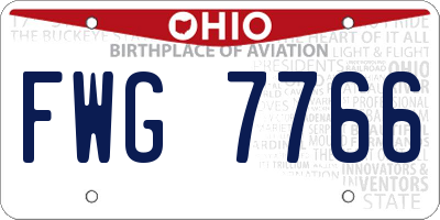 OH license plate FWG7766