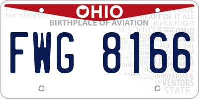 OH license plate FWG8166