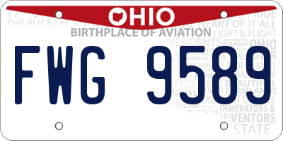 OH license plate FWG9589