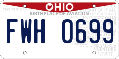 OH license plate FWH0699