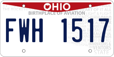 OH license plate FWH1517