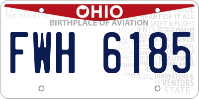 OH license plate FWH6185