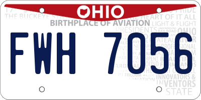 OH license plate FWH7056