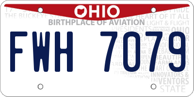 OH license plate FWH7079