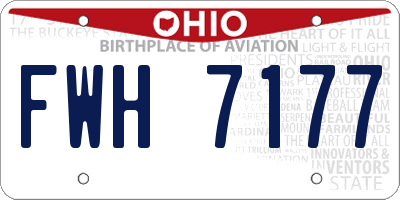OH license plate FWH7177