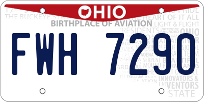 OH license plate FWH7290