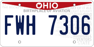 OH license plate FWH7306