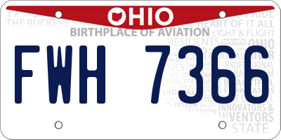 OH license plate FWH7366