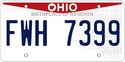 OH license plate FWH7399