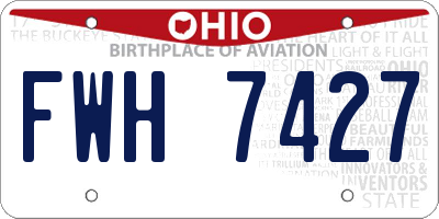 OH license plate FWH7427