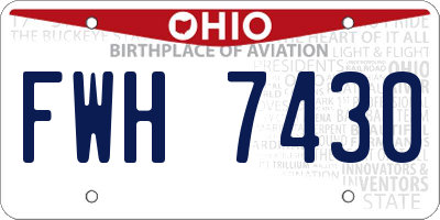 OH license plate FWH7430