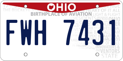OH license plate FWH7431