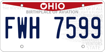 OH license plate FWH7599