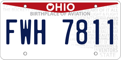 OH license plate FWH7811
