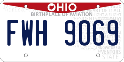 OH license plate FWH9069