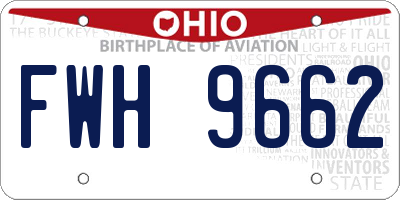 OH license plate FWH9662