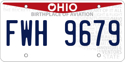 OH license plate FWH9679