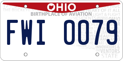 OH license plate FWI0079