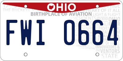 OH license plate FWI0664