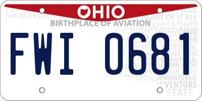 OH license plate FWI0681