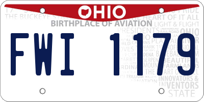 OH license plate FWI1179