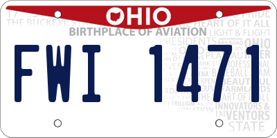 OH license plate FWI1471