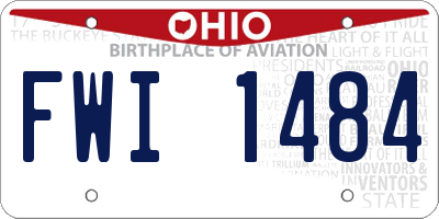 OH license plate FWI1484