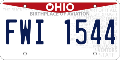 OH license plate FWI1544