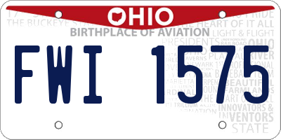 OH license plate FWI1575