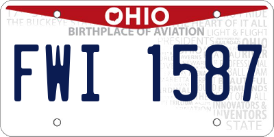 OH license plate FWI1587