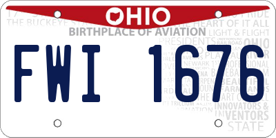 OH license plate FWI1676