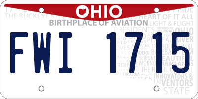 OH license plate FWI1715
