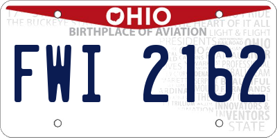 OH license plate FWI2162