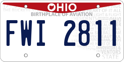 OH license plate FWI2811