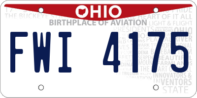 OH license plate FWI4175