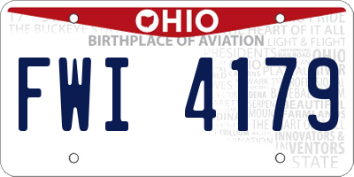 OH license plate FWI4179