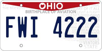OH license plate FWI4222