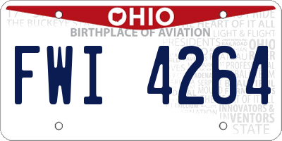 OH license plate FWI4264