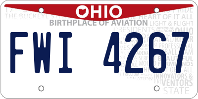 OH license plate FWI4267