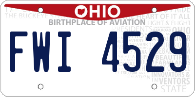 OH license plate FWI4529